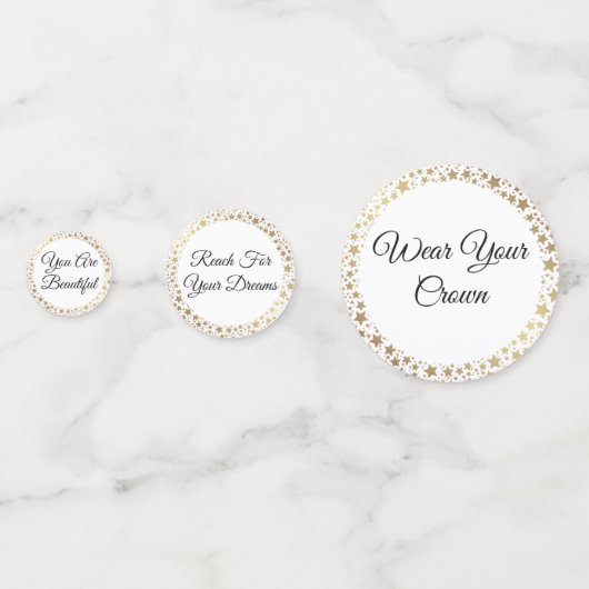 Table Confetti-Pageant Crown Mix Konfetti (Vorderseiten)