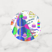 Table Confetti September, 30 Geburtstag Konfetti (Klein Vorderseite)