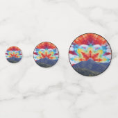 Table Confetti Tye-Dye Mt Tamalpais Sky Design Konfetti (Rückseiten)