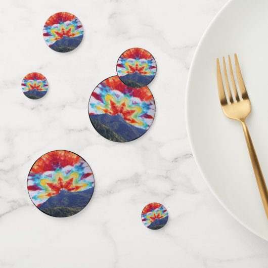 Table Confetti Tye-Dye Mt Tamalpais Sky Design Konfetti (Gruppe)