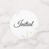 Table Confetti White Lily Yellow Butterfly Konfetti (Klein Vorderseite)