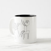 Table Flip Angry Rage Quit Desk flip Mad Angry Mem Zweifarbige Tasse (Vorderseite Links)