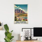 Table Mountain Cape Town - Südafrika V02 Poster (Heimbüro)