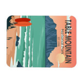 Table Mountain National Park South Africa Vintage Magnet (Horizontal)