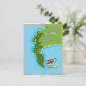 Table Mountain National Park Südafrika Karte (Stehend Vorderseite)