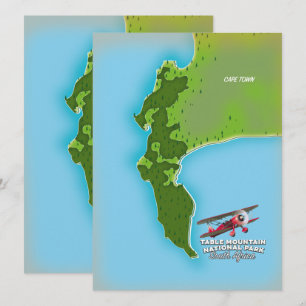 Table Mountain National Park Südafrika Karte