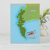 Table Mountain National Park Südafrika Karte (Stehend Vorderseite)