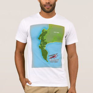 Table Mountain National Park Südafrika Karte T-Shirt