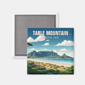Table Mountain National Park Südafrika Magnet (Vorderseite/Rückseite)