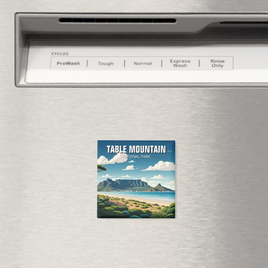 Table Mountain National Park Südafrika Magnet (In Situ (Geschirrspüler))