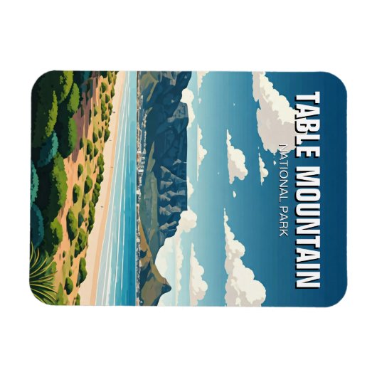 Table Mountain National Park Südafrika Magnet (Horizontal)