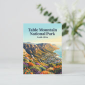 Table Mountain Nationalpark Südafrika Postkarte (Stehend Vorderseite)
