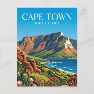 Table Mountain Nationalpark Südafrika Postkarte