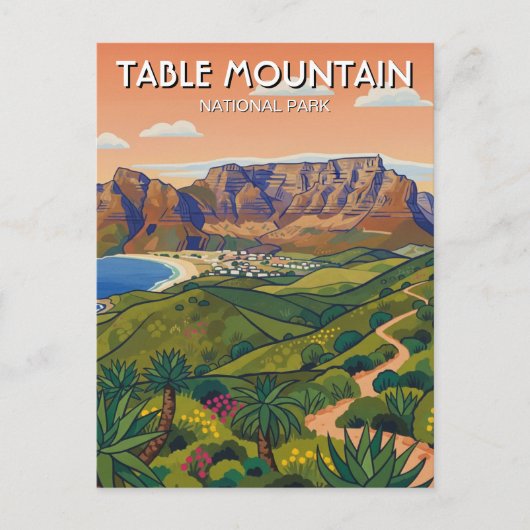 Table Mountain Nationalpark Südafrika Postkarte (Vorderseite)