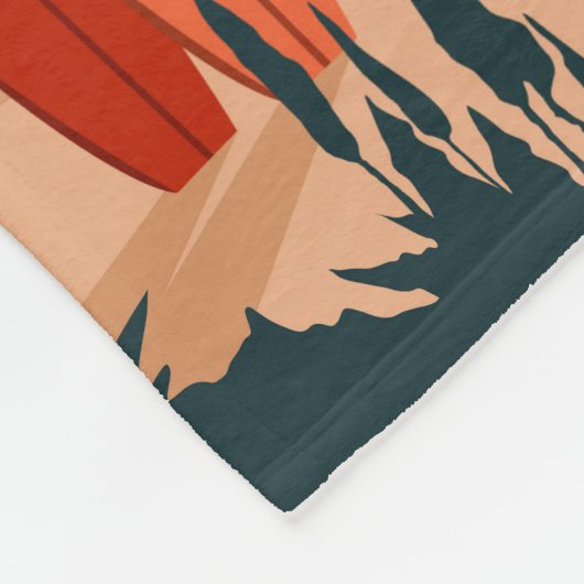 Table Mountain Nationalpark Südafrika Vintag Fleecedecke (Ecke)