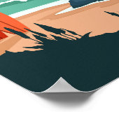 Table Mountain Nationalpark Südafrika Vintag Poster (Ecke)