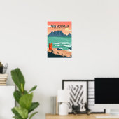 Table Mountain Nationalpark Südafrika Vintag Poster (Heimbüro)