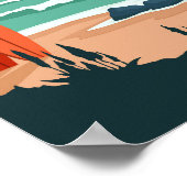 Table Mountain Nationalpark Südafrika Vintag Poster (Ecke)