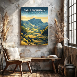 Table Mountain South Africa Canvas Print Leinwanddruck