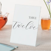 Table Number 12 Sockelschild (In Situ)