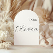 Table Number Eleven Card Einladung
