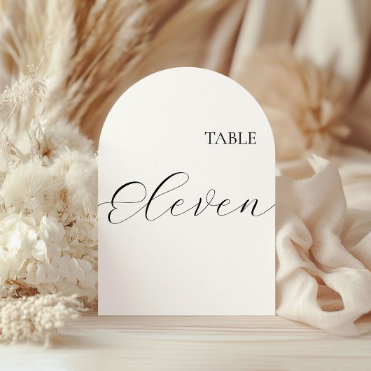 Table Number Eleven Card Einladung