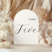 Table Number Five Card Einladung