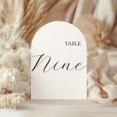 Table Number Nine Card Einladung
