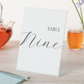 Table Number Nine Sockelschild (In Situ)