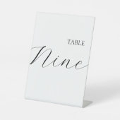 Table Number Nine  Sockelschild (Vorderseite)