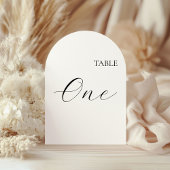 Table Number One Card Einladung