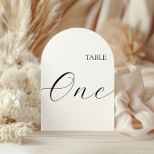 Table Number One Card Einladung