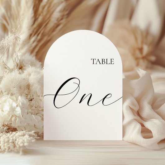 Table Number One Card Einladung