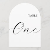 Table Number One Card Einladung (Vorderseite)