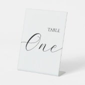 Table Number One Sockelschild (Vorderseite)