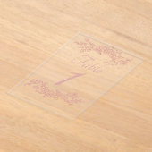 Table Number Simple Minimalist Clear Acryleinladungen (Ablage )