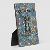 Table Plaque und Easel Fotoplatte (Seite)