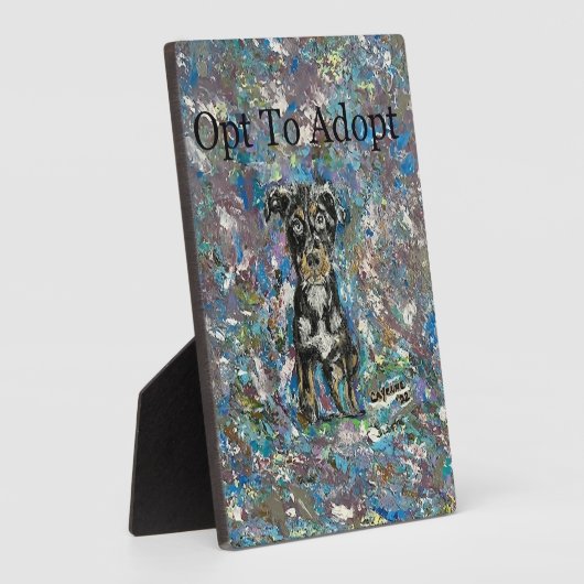 Table Plaque und Easel Fotoplatte (Seite)