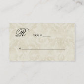 Table Platzkarte - Pfauenfedern Lila Plum (Rückseite)