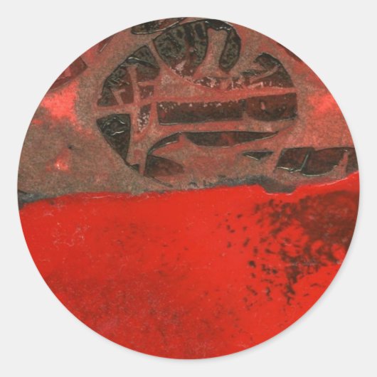 "Table Rock #3" Abstract Design Sticker (Vorderseite)