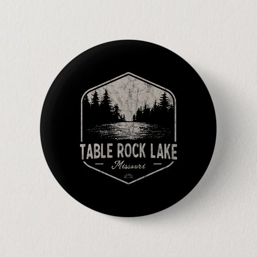 Table Rock Lake Missouri Outdoor-Vintage Button (Vorderseite)