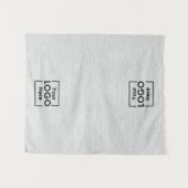 Table Runner Banner Business 2 Logos Faux Linen Wandteppich (Vorderseite (Horizontal))