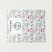 Table Runner Banner Business Logo Nail Artist Wandteppich (Vorderseite (Horizontal))