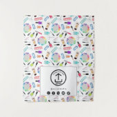 Table Runner Banner Business Logo Nail Artist Wandteppich (Vorderseite)