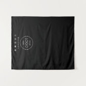 Table Runner Banner Business Logo Social Media Wandteppich (Vorderseite (Horizontal))