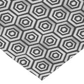 Table Runner Black White Hexagon Geometric Mittelgroßer Tischläufer (Ecke)