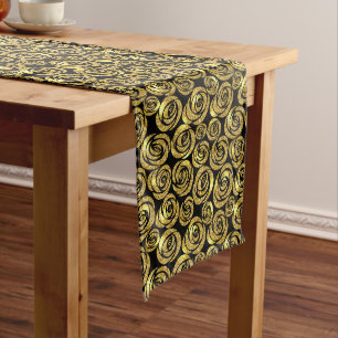Table Runner-Imitate Glitzer-Rose Großer Tischläufer