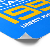 Table Tennis 1998 Finals Poster Retro Sports Art (Ecke)