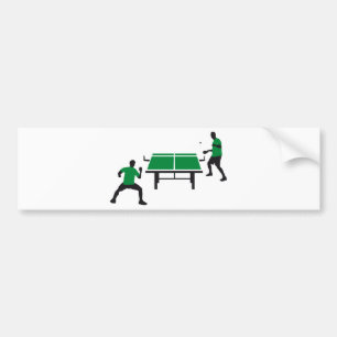 table tennis autoaufkleber