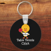 Table Tennis Chick Key Chain Schlüsselanhänger (Vorderseite)